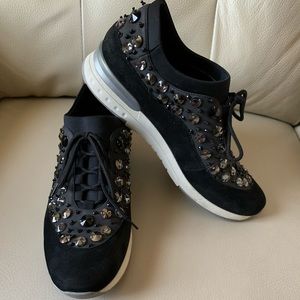 Embellished Sneakers by Vaneli - size 8 NARROW